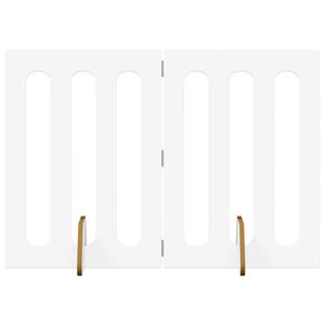 vidaXL Cl&ocirc;ture pliable pour animaux 2 pcs Blanc 100,5 x 38 x 70 cm