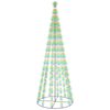 vidaXL Arbre de No&euml;l c&ocirc;ne 732 LED Color&eacute;es 160x500 cm