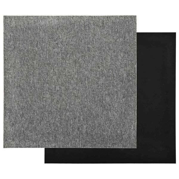 vidaXL Tapis 20 pcs Gris 50 x 50 cm 100% Polypropyl&egrave;ne