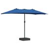 vidaXL Parasol de jardin Azur 385 x 209 x 244 cm Polyester