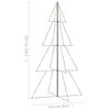 vidaXL Arbre de No&euml;l c&ocirc;ne 360 LED d'int&eacute;rieur/d'ext&eacute;rieur 143x250 cm