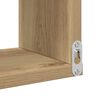 vidaXL Étagère d'angle murale chêne artisanal 40x40x49,5 cm