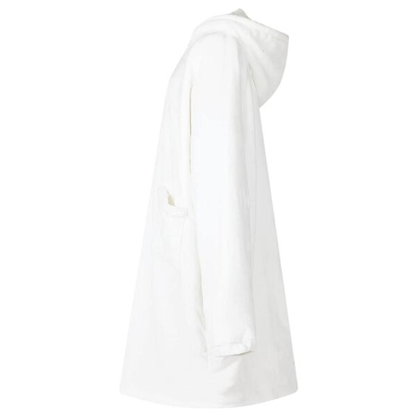 vidaXL Sweat à capuche couverture Blanc m Polaire et flanelle