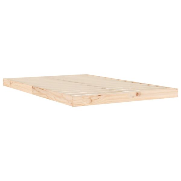 vidaXL Cadre de lit sans matelas 120x190 cm bois de pin massif