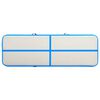 vidaXL Tapis gonflable de gymnastique avec pompe 500x100x20cm PVC Bleu