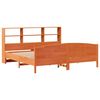vidaXL Lit biblioth&egrave;que sans matelas cire marron 180x200 cm pin massif