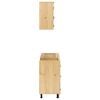 vidaXL Armoire avec tiroir SKI 8 pcs Brun Miel Bois de pin massif