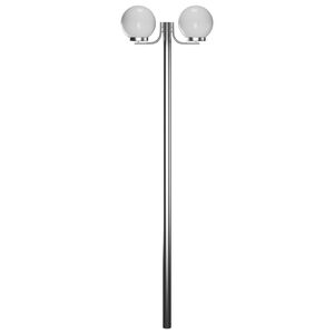 vidaXL Lampadaire de jardin 2 lampes 220 cm