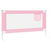 vidaXL Barri&egrave;re de s&eacute;curit&eacute; de lit d'enfant Rose 150x25 cm Tissu