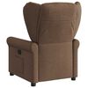 vidaXL Fauteuil inclinable Marron Tissu