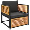 vidaXL Chaise de jardin avec coussins bois massif d'acacia