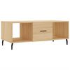vidaXL Table basse ch&ecirc;ne sonoma 102x50x40 cm bois d'ing&eacute;nierie