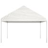 vidaXL Belv&eacute;d&egrave;re avec toit blanc 13,38x4,08x3,22 m poly&eacute;thyl&egrave;ne
