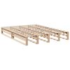 vidaXL Lit biblioth&egrave;que sans matelas 135x190 cm bois de pin massif