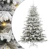 vidaXL Sapin de No&euml;l Artificiel &agrave; Branches Articul&eacute;es Blanc 240 cm
