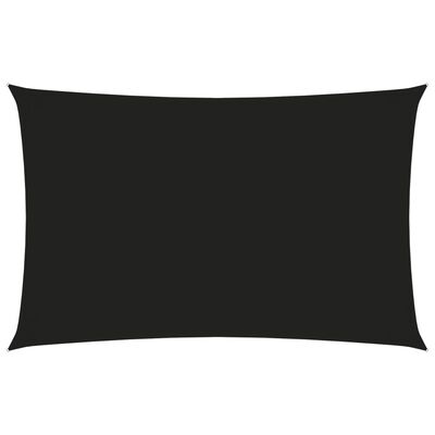 vidaXL Voile de parasol tissu oxford rectangulaire 2x5 m noir
