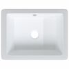 vidaXL &Eacute;vier de salle de bain blanc rectangulaire c&eacute;ramique