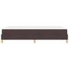 vidaXL Lit &agrave; ressorts avec matelas Marron fonc&eacute; 120 x 190 cm tissu