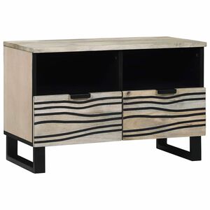 vidaXL Unites TV 70 x 33 x 46 cm Blanc Bois d'ing&eacute;nierie