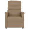 vidaXL Fauteuil inclinable Cappuccino Similicuir
