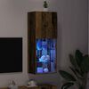 vidaXL Ensemble meuble TV Montage mural Bois ancien 40,5 x 30 x 102 cm