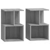vidaXL Tables de chevet 2 pcs Sonoma gris 35x35x55 cm Bois ing&eacute;nierie
