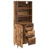 vidaXL Haut Armoire avec tiroir Bois Ancien 69,5 x 34 x 180 cm