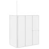 vidaXL Pare baignoire en L 70x120x137 cm 4 panneaux pliables