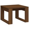 vidaXL Table d'appoint Ch&ecirc;ne marron 50x50x35 cm Bois d'ing&eacute;nierie