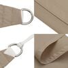 vidaXL Voile de parasol tissu oxford triangulaire 4,5x4,5x4,5 m taupe