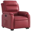 vidaXL Fauteuil inclinable &eacute;lectrique rouge bordeaux similicuir