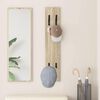 vidaXL Porte-manteau mural Ch&ecirc;ne sonoma 20 x 1.5 x 100 cm