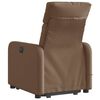 vidaXL Fauteuil de massage inclinable Marron Tissu