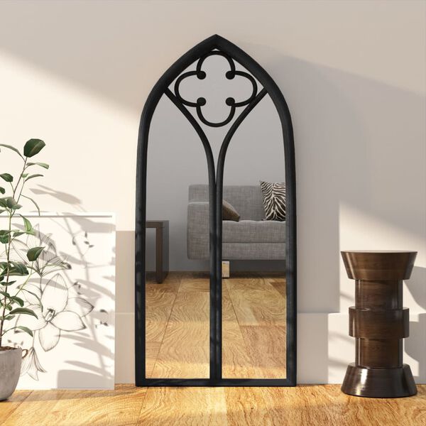 vidaXL Miroir Noir 100x45 cm Fer pour utilisation à l'intérieur