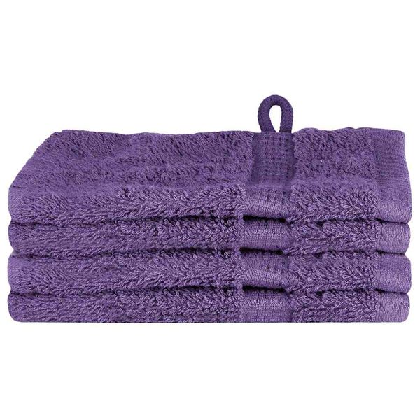 vidaXL Gants de Toilette SOLUND Violet Coton