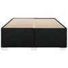 vidaXL Cadre de lit sans matelas noir 140x190 cm tissu