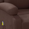 vidaXL Fauteuil de massage Marron Similicuir