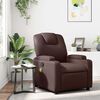 vidaXL Fauteuil de massage inclinable Marron Similicuir