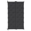 vidaXL Coussin de banc de jardin noir 180x(50+50)x7 cm tissu oxford