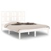 vidaXL Cadre de lit sans matelas blanc 140x200 cm bois de pin massif