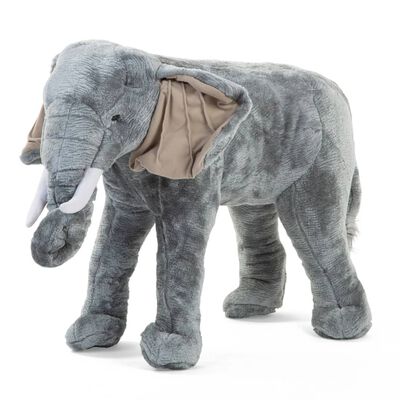 CHILDHOME Éléphant debout jouet 77x33x55 cm Gris