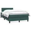 vidaXL Sommier &agrave; lattes de lit et matelas vert fonc&eacute; 120x220cm velours