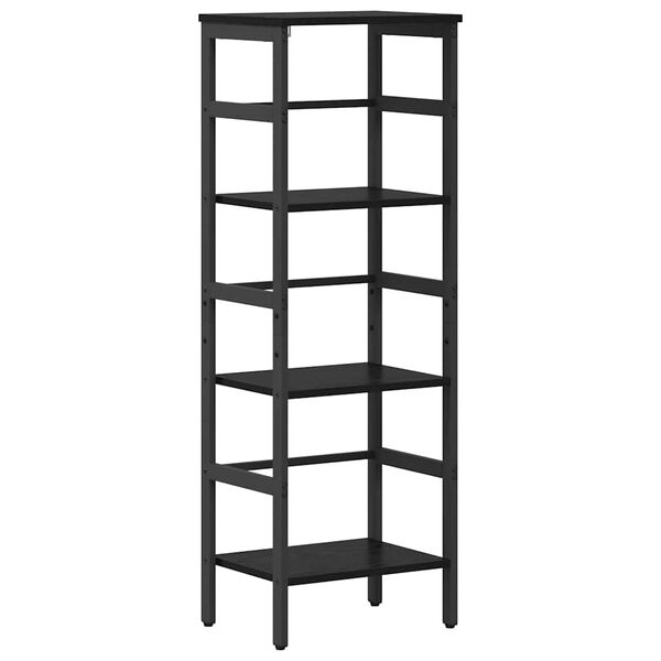 vidaXL &Eacute;tag&egrave;re Ch&ecirc;ne noir 40 x 29,5 x 115 cm Bois d'ing&eacute;nierie