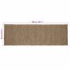 vidaXL Tapis de surface Rectangulaire Gris 80 x 200 cm Jute