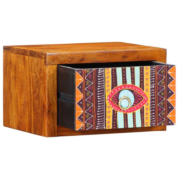 vidaXL Cabinet de chevet Marron 35 x 30 x 22 cm Bois d'acacia massif