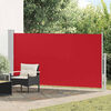 vidaXL Auvent lat&eacute;ral r&eacute;tractable de patio 170x300 cm Rouge