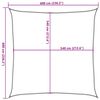 vidaXL Voile d'ombrage 160 g/m&sup2; Beige 6x6 m PEHD