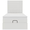 VidaXL Lit ottoman avec matelas blanc 90x190 cm similicuir