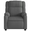 vidaXL Fauteuil inclinable de massage électrique gris foncé tissu