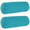 vidaXL Housse de coussin 2 pcs HEERLEN Turquoise &Oslash; 15 x 40 cm